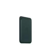 Кожаный кошелёк для iPhone 14 с MagSafe, "зелёный лес"