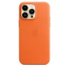 Кожаный чехол Leather Case для iPhone 14 Pro Max, "оранжевый"