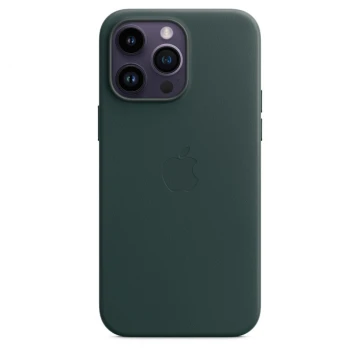 Кожаный чехол Leather Case для iPhone 14 Pro Max, "зелёный"