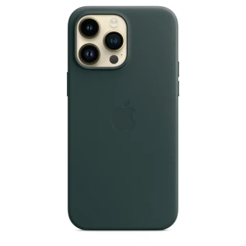 Кожаный чехол Leather Case для iPhone 14 Pro Max, "зелёный"