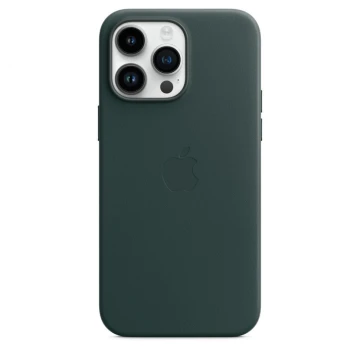 Кожаный чехол Leather Case для iPhone 14 Pro Max, "зелёный"