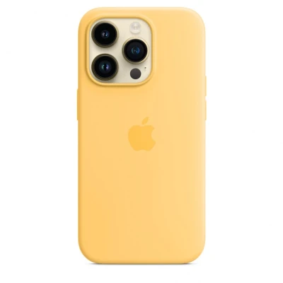 Чехол Silicone Case для iPhone 14 Pro Max, силикон, "жёлтый"