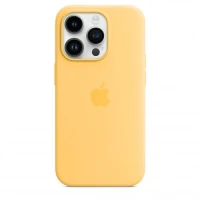 Чехол Silicone Case для iPhone 14 Pro Max, силикон, "жёлтый"