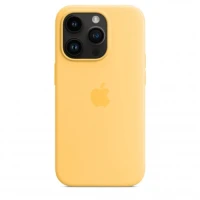 Чехол Silicone Case для iPhone 14 Pro Max, силикон, "жёлтый"