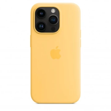 Чехол Silicone Case для iPhone 14 Pro Max, силикон, "жёлтый"