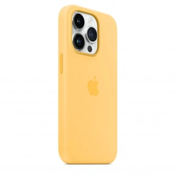 Чехол Silicone Case для iPhone 14 Pro Max, силикон, "жёлтый"