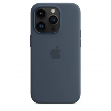 Чехол Silicone Case для iPhone 14 Pro Max, силикон, "тёмно-синий"