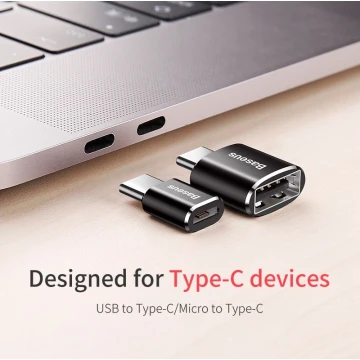 Адаптер Baseus Micro Female To Type-C Male Adapter Converter