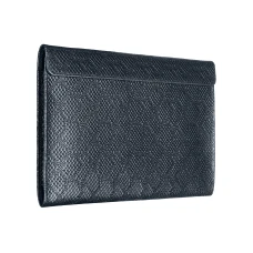 Чехол-конверт Alexander для MacBook Pro 14", кожа, ромб, синий