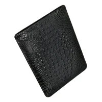 Чехол вертикальный Alexander для MacBook Pro 14", кожа, кроко, чёрный