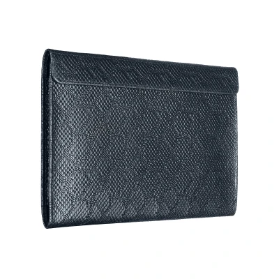 Чехол-конверт Alexander для MacBook Pro 16", кожа, ромб, синий