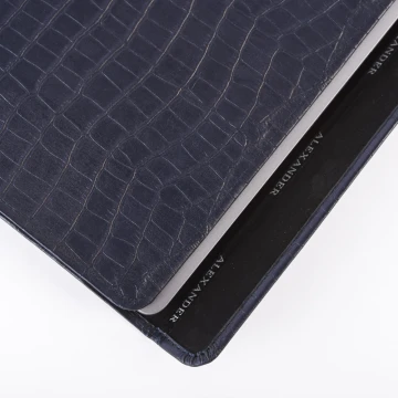 Чехол-конверт Alexander для MacBook Pro 13"/ Air 13" NEW, кожа, кроко, синий