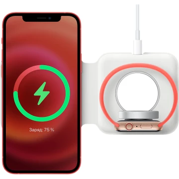 Двойная беспроводная зарядка Apple MagSafe