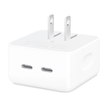 Сетевое зарядное устройство Apple 35W Dual USB-C, MW2H3, 35 Вт, Белый