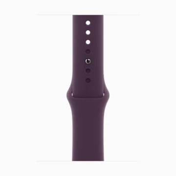 Apple Watch Series 10 42mm, Rose Gold Aluminum, Case with Sport Band, Plum, M/L