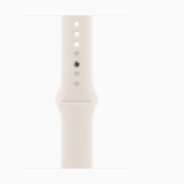 Apple Watch Series 10 42mm, Rose Gold Aluminum, Case with Sport Band, Starlight, M/L