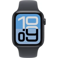 Apple Watch SE 3, GPS + Cellular, 40mm, Midnight Aluminum Case with Midnight Sport Band - M/L (MEPC4)