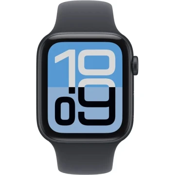 Apple Watch SE 3, GPS + Cellular, 40mm, Midnight Aluminum Case with Midnight Sport Band - M/L (MEPC4)