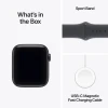 Apple Watch SE 3, GPS + Cellular, 40mm, Midnight Aluminum Case with Midnight Sport Band - M/L (MEPC4)
