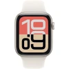 Apple Watch SE 3, GPS + Cellular, 40mm, Starlight Aluminum Case with Starlight Sport Band - M/L (MEP74)