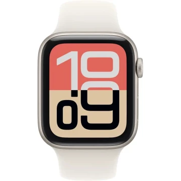 Apple Watch SE 3, GPS + Cellular, 40mm, Starlight Aluminum Case with Starlight Sport Band - M/L (MEP74)