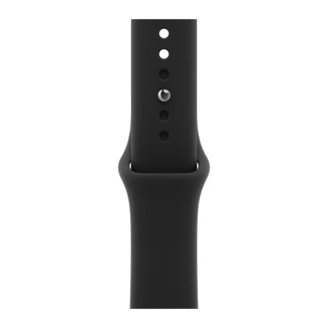 Apple Watch Series 12, 42mm, Black Aluminum Case with Black Sport Band - M/L (MJEC4)