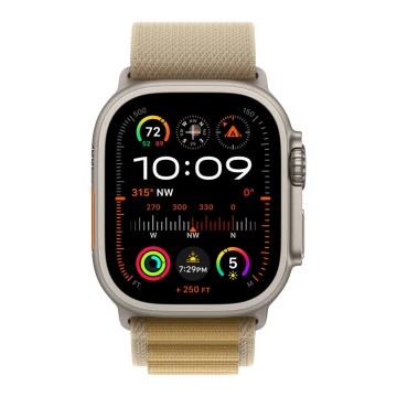 Apple Watch Ultra 2 (2024) GPS + Cellular, 49 мм, корпус из бежевого титана, ремешок Alpine бежевого цвета, L