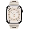 Apple Watch Hermes Series 10 46mm, Silver Titanium, Kilim Single Tour, Beton "MXJL3"