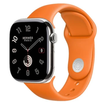 Apple Watch Hermes 11, 42mm, Silver, Kilim Single Tour Deployment Buckle, Blanc 