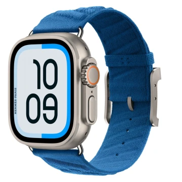 Apple Watch Hermès Ultra 2, Natural Titanium, Bleu Hydra En Mer