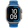 Apple Watch Hermes Ultra 3, 49mm, Natural Titanium, спортивный ремешок En Mer, Blue Hidra