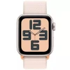 Apple Watch SE Gen 2 2024, 40mm, MR9W3, Starlight, текстильный ремешок цвета "Сияющая звезда"