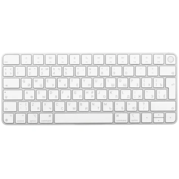 Клавиатура беспроводная Apple Magic Keyboard с Touch ID, серебристая