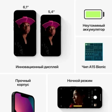 Apple iPhone 13 128 Gb (темная ночь)