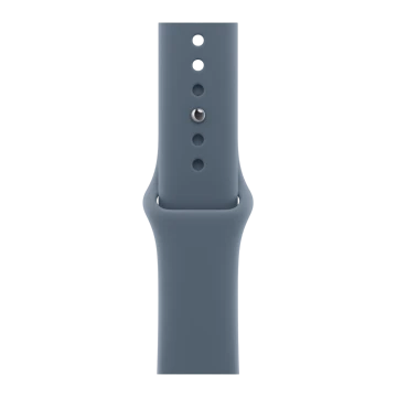 Apple Watch Series 11, 42mm, Jet Black Aluminum Case with Anchor Blue Sport Band - M/L