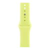 Apple Watch Series 11, 42mm, Jet Black Aluminum Case with Neon Yellow Sport Band - S/M