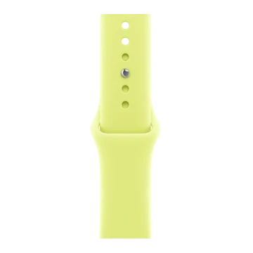 Apple Watch Series 11, 42mm, Jet Black Aluminum Case with Neon Yellow Sport Band - M/L