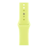 Apple Watch Series 11, 46mm, Silver Aluminum Case with Neon Yellow Sport Band - M/L