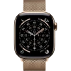 Apple Watch Series 11, 42mm, Gold Titanium Case with Gold Milanese Loop
