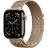 Apple Watch Series 11, 42mm, Gold Titanium Case with Gold Milanese Loop