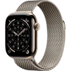 Apple Watch Series 11, 42mm, Gold Titanium Case with Natural Milanese Loop