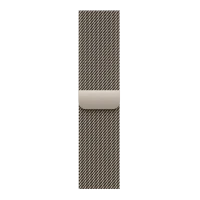 Apple Watch Series 11, 42mm, Gold Titanium Case with Natural Milanese Loop