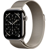 Apple Watch Series 11, 46mm, Natural Titanium Case with Natural Milanese Loop
