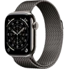 Apple Watch Series 11, 42mm, Natural Titanium Case with Slate Milanese Loop