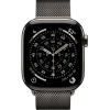 Apple Watch Series 11, 42mm, Natural Titanium Case with Slate Milanese Loop