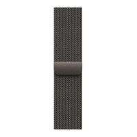 Apple Watch Series 11, 42mm, Natural Titanium Case with Slate Milanese Loop