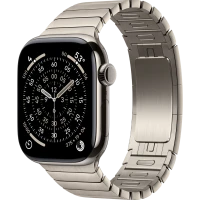 Apple Watch Series 11, 42mm, Natural Titanium Case with Natural Link Bracelet