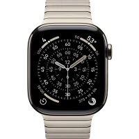 Apple Watch Series 11, 42mm, Natural Titanium Case with Natural Link Bracelet