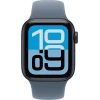 Apple Watch SE 3, GPS + Cellular, 40mm, Midnight Aluminum Case with Anchor Blue Sport Band - S/M
