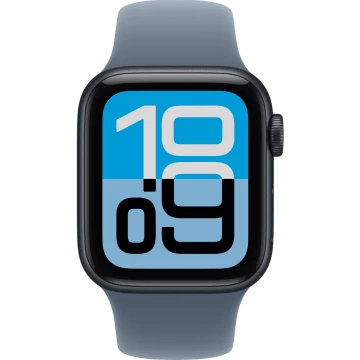 Apple Watch SE 3, GPS + Cellular, 40mm, Midnight Aluminum Case with Anchor Blue Sport Band - M/L